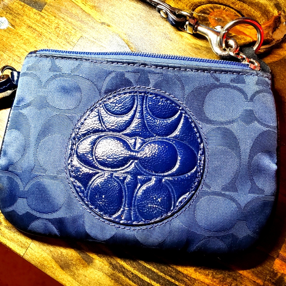 Coach Monogram Wristlet